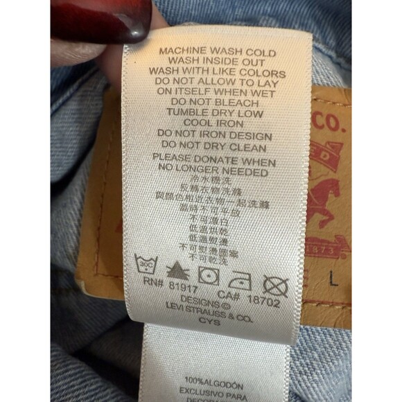 Levi’s Denim Classic Kids Trucker Jacket Size L (12-13 yrs) - Picture 9 of 11